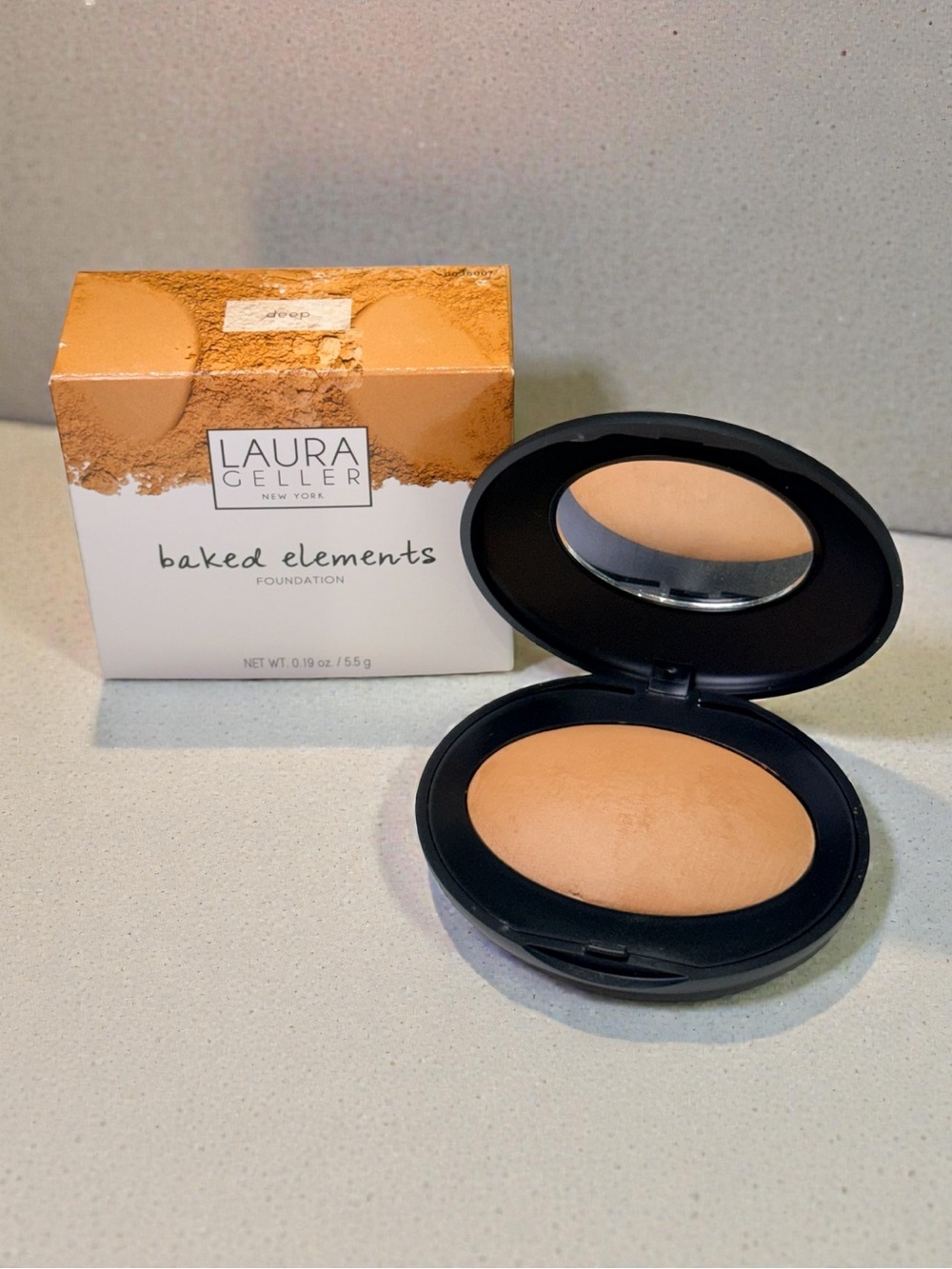 Laura Geller Baked Elements Foundation Powder Deep | Great as Bronzer
